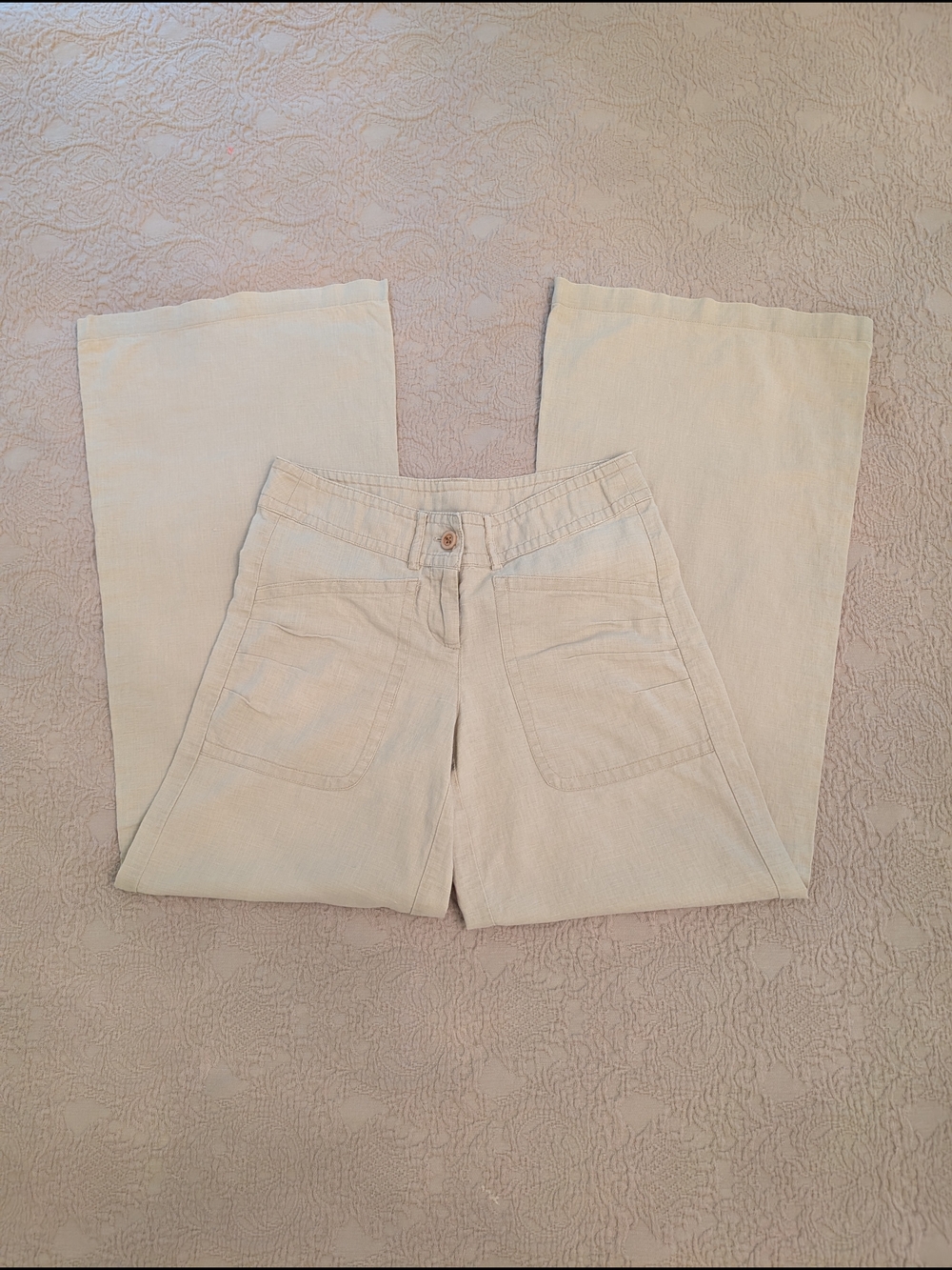 Linen/ Cotton Wide Leg Pant